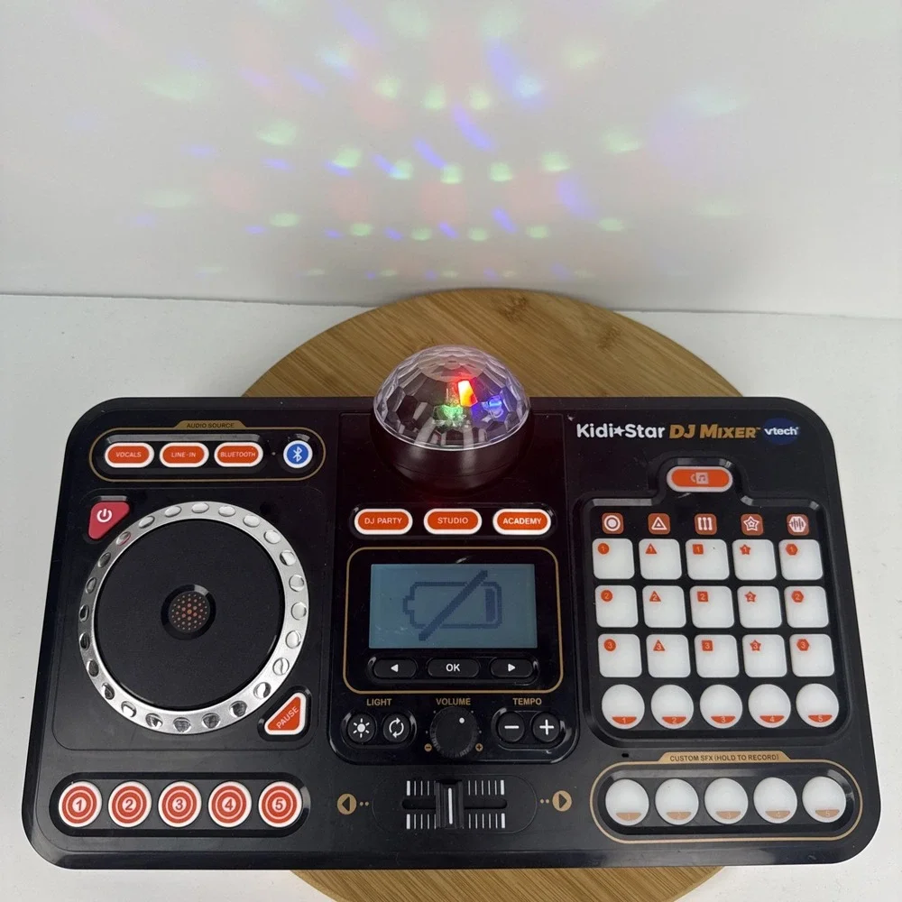 VTech Kidi Star DJ Mixer Kids Bluetooth Music Mixing Console Tested Working